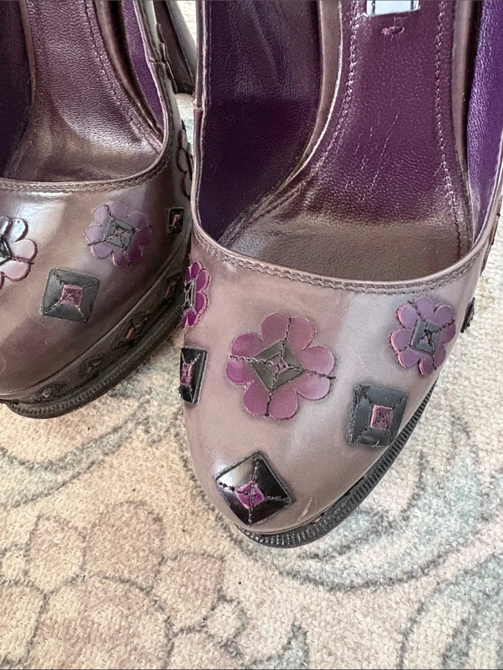 Prada Mary Jane Platform leather shoes